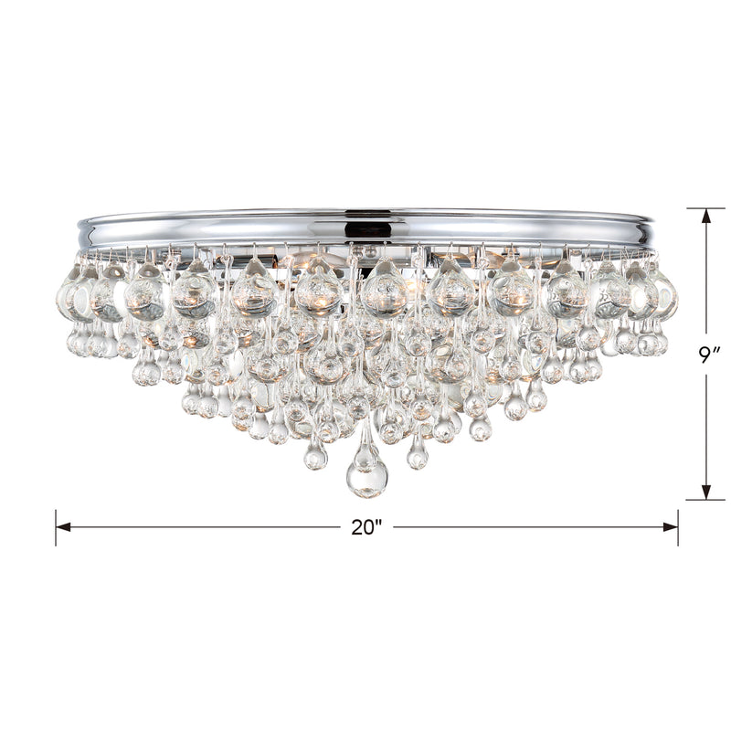 Crystorama Calypso 138 Flush Ceiling Mount