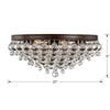 Crystorama Calypso 138 Flush Ceiling Mount