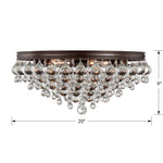 Crystorama Calypso 138 Flush Ceiling Mount