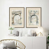 Harper Watercolor Arches II Framed Art Set of 2