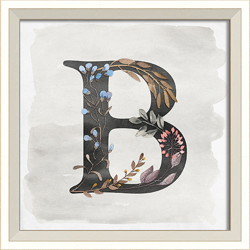 Garden Alphabet B Framed Print