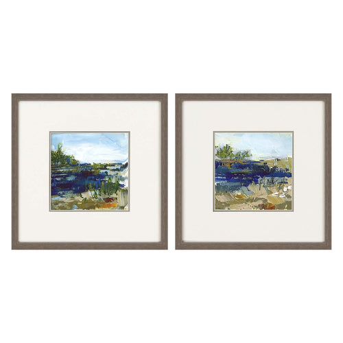 Wingard Coastal Sand Framed Art Set of 2