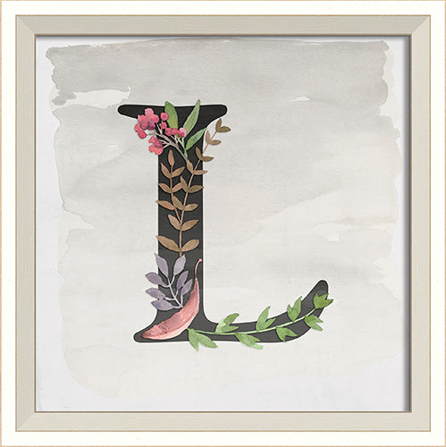 Garden Alphabet L Framed Print