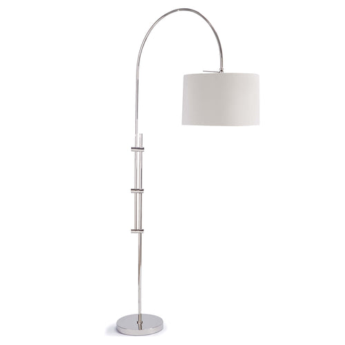 Regina Andrew Arc Polished Nickel Floor Lamp