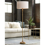 Regina Andrew Clove Stem Antique Gold Leaf Floor Lamp