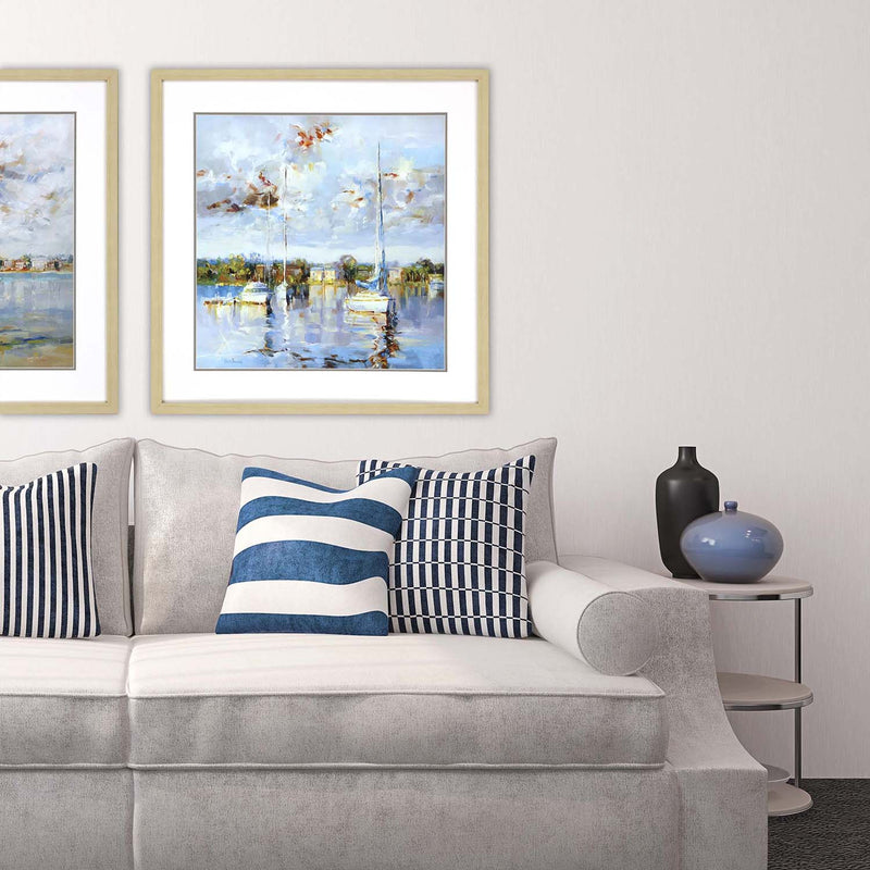 Bruniany Coastal Calm Framed Art