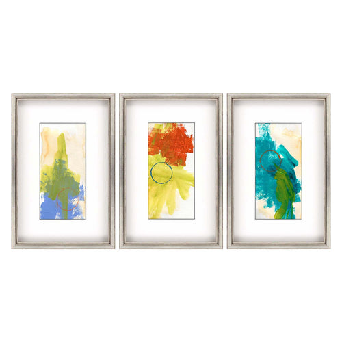 Adamson-Ray Solstice II Framed Art Set of 3 - Paynes Gray