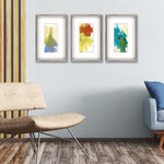 Adamson-Ray Solstice II Framed Art Set of 3