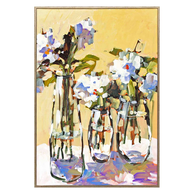 Slivka Three Flower Vases Framed Art