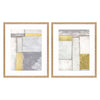 Goldberger Linear Grey I Framed Art Set of 2