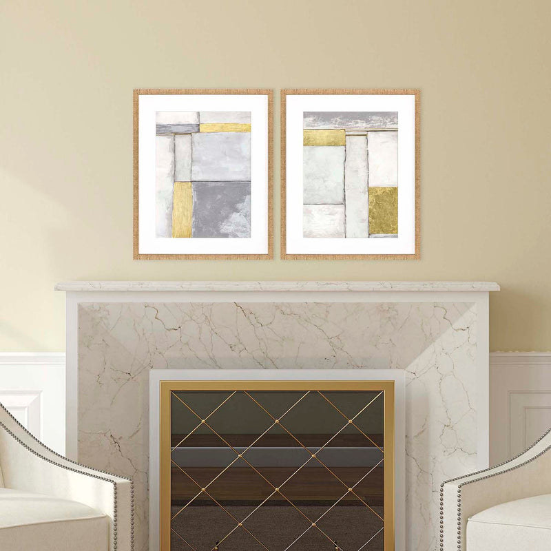 Goldberger Linear Grey I Framed Art Set of 2