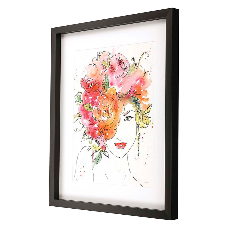 Tavoletti Floral Figure II Framed Art