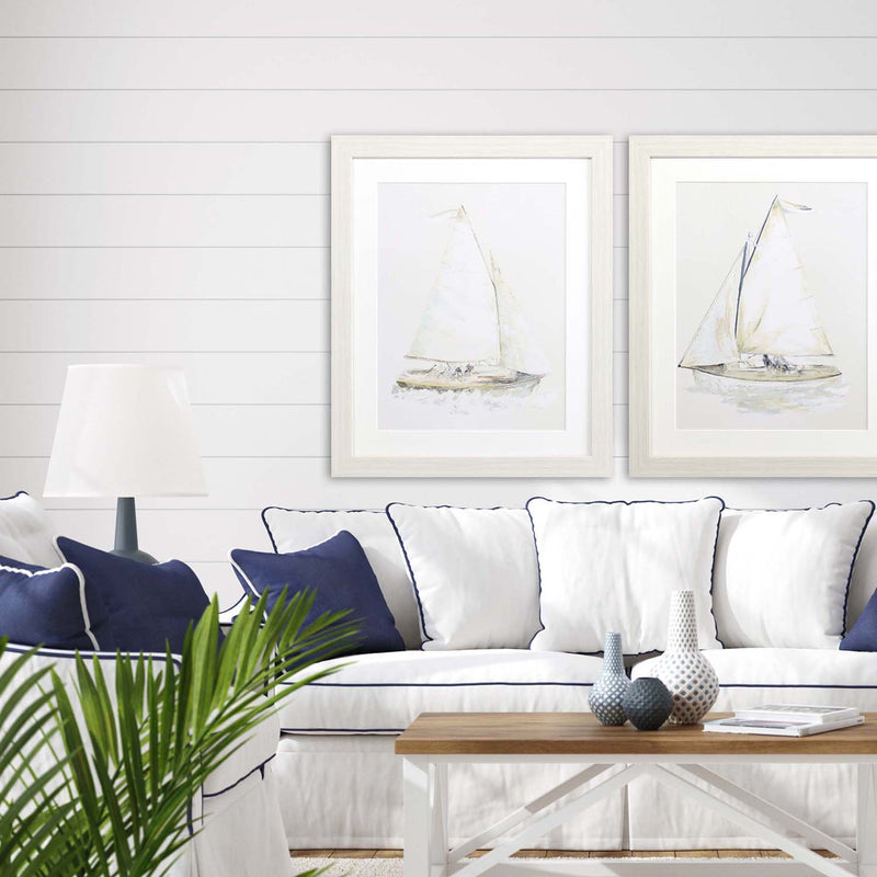 Pinto Quiet Sailboat I Framed Art