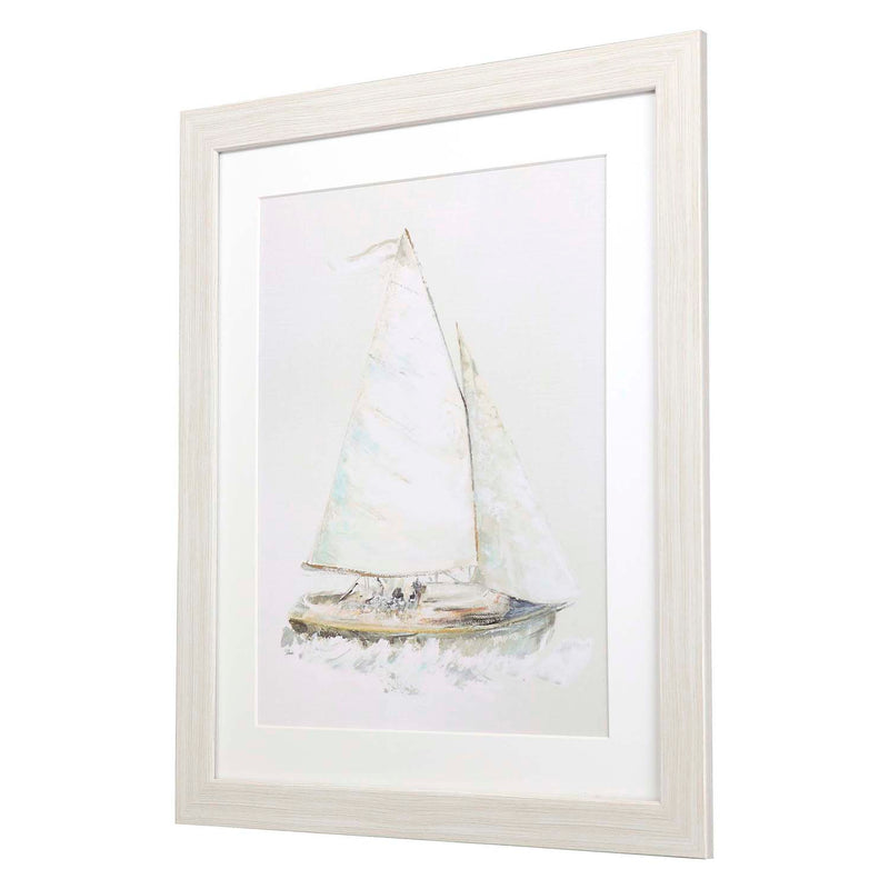 Pinto Quiet Sailboat I Framed Art