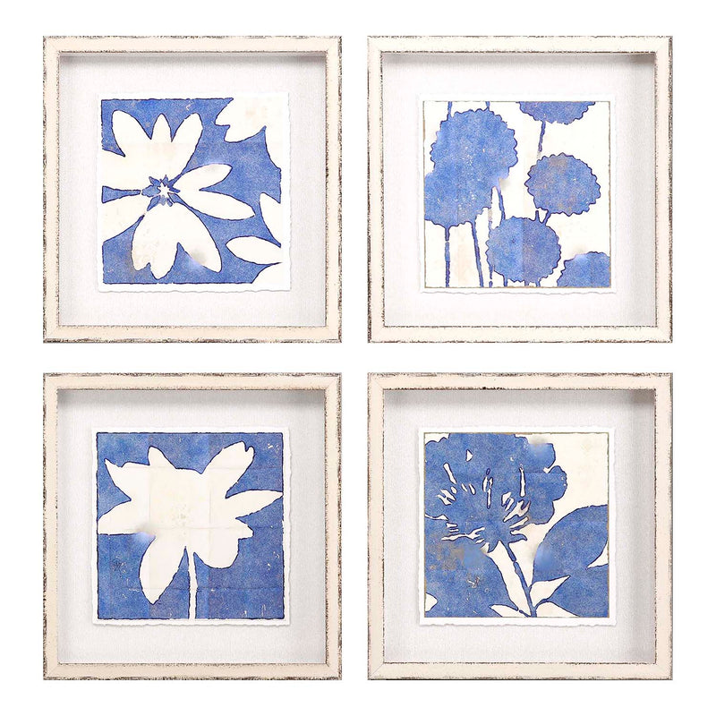 Nicoll Indigo I Framed Art Set of 4