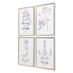 Vision Studio Navy Botanicals Framed Art Set of 4