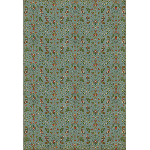 Franklin - Polly Baker Vinyl Floorcloth