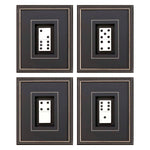 Dominoes Framed Art Set of 4