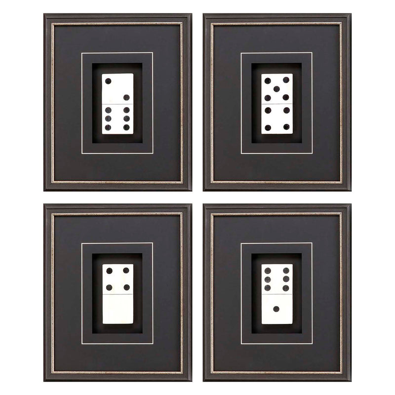 Dominoes Framed Art Set of 4