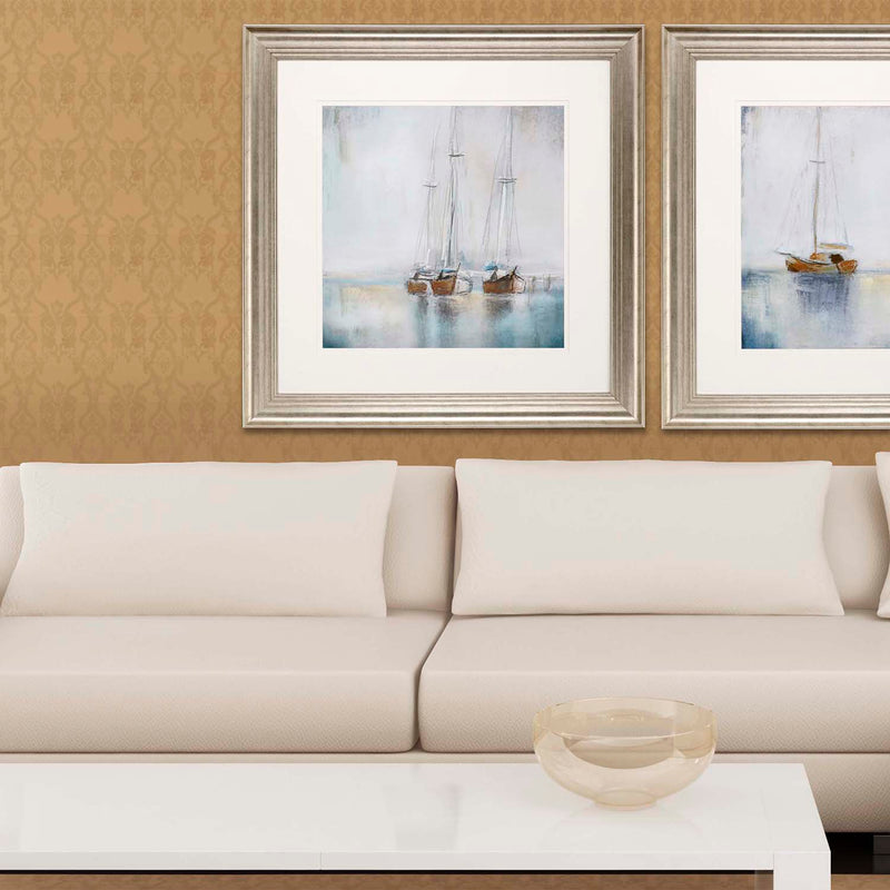 Novak Blue Sailing I Framed Art