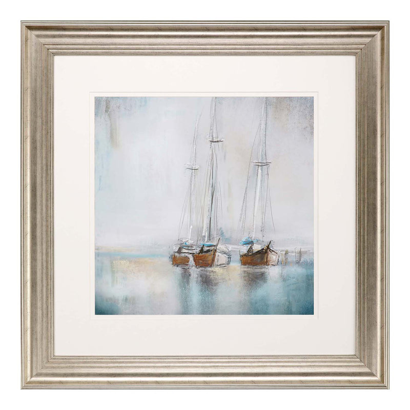 Novak Blue Sailing I Framed Art