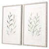 JL Design Light Ferns Framed Art Set of 2