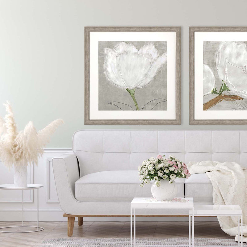 Poesia Winter's Petal I Framed Art