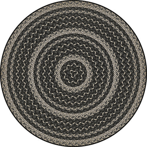 Pattern 85 - Such A Cozy Room Braided Round Vinyl Floorcloth