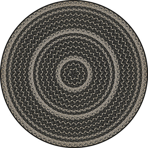 Pattern 85 - Such A Cozy Room Braided Round Vinyl Floorcloth