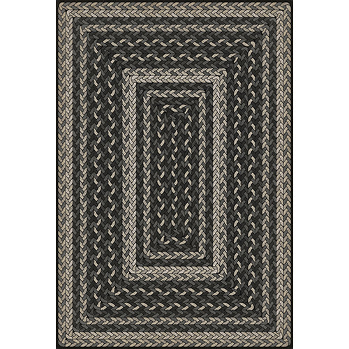 Pattern 85 - Such A Cozy Room Braided Rectangle Vinyl Floorcloth