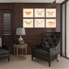 Meagher Butterflies Framed Art Set of 6