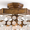 Regina Andrew Frosted Crystal Bead Semi Flush Mount