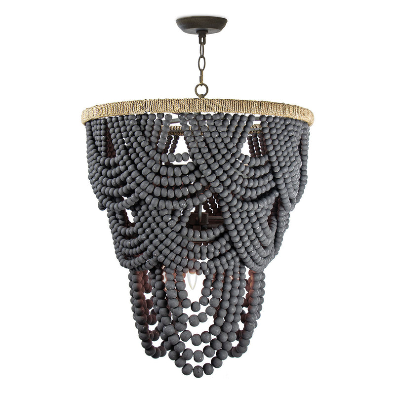 Regina Andrew x Southern Living Lorelei Wood Bead Chandelier