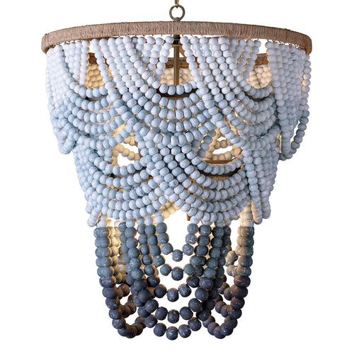 Regina Andrew x Coastal Living Ombre Wood Bead Chandelier