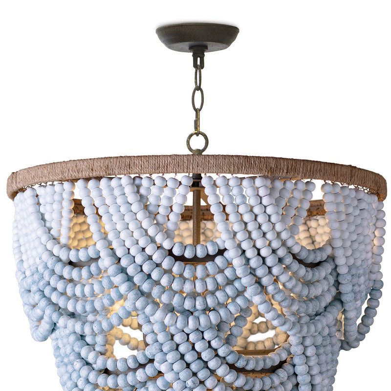 Regina Andrew x Coastal Living Ombre Wood Bead Chandelier