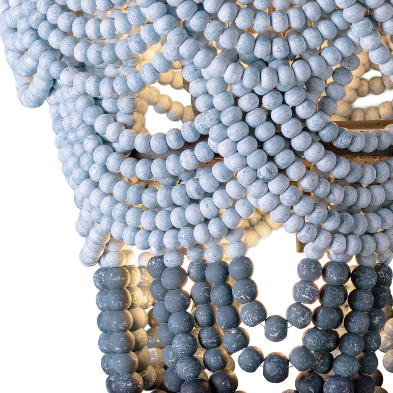 Regina Andrew x Coastal Living Ombre Wood Bead Chandelier