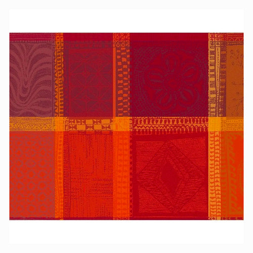 Garnier Thiebaut Mille Wax Ketchup Jacquard Placemat Set Of 4