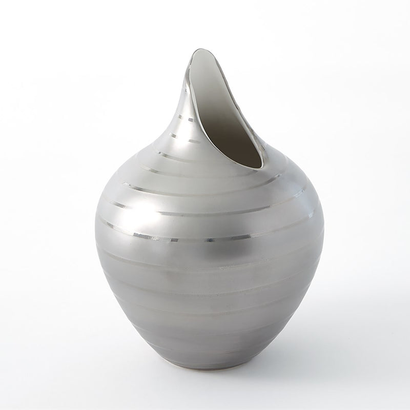 Global Views Platinum Stripe Vase