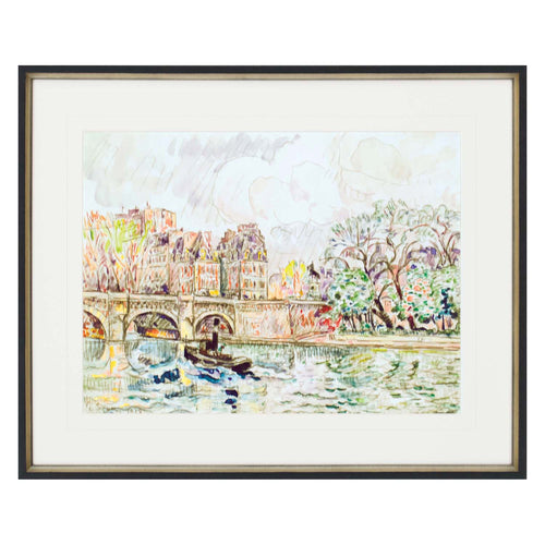 Signac Paris Le Place Dauphine Framed Art