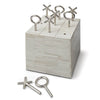 Regina Andrew Tic Tac Toe Bone Block Decorative Game