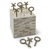 Regina Andrew Tic Tac Toe Bone Block Decorative Game