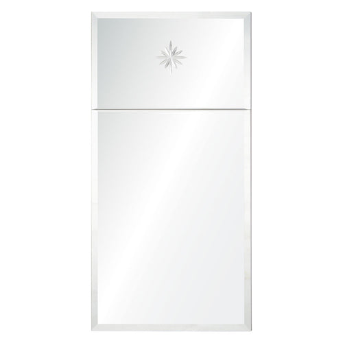 Mirror Home Etched Star Trumeau Wall Mirror