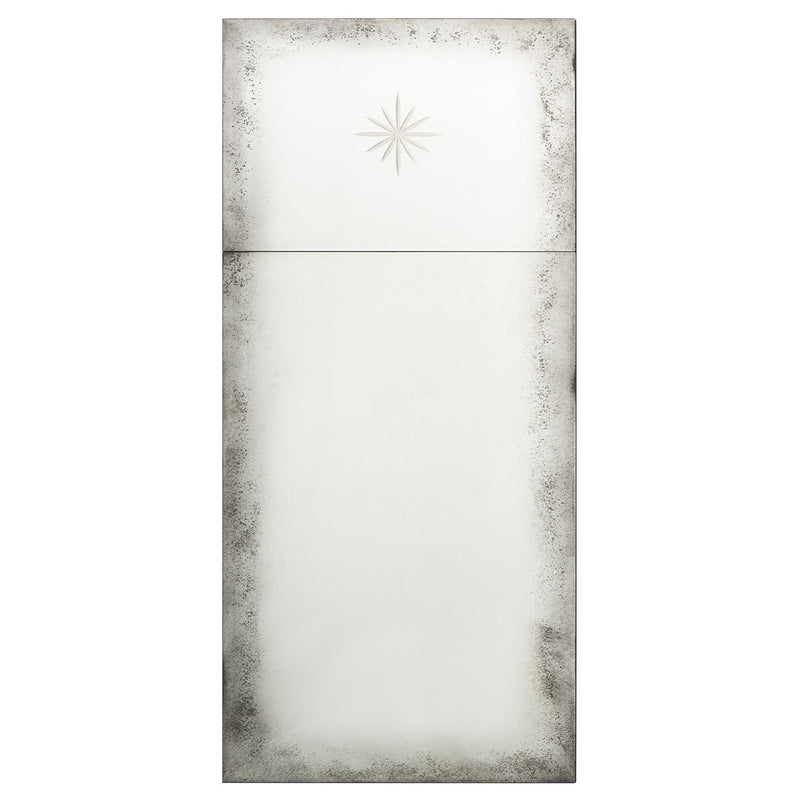 Mirror Home Etched Star Trumeau Wall Mirror