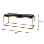 Jamie Young Shelby Hide Bench