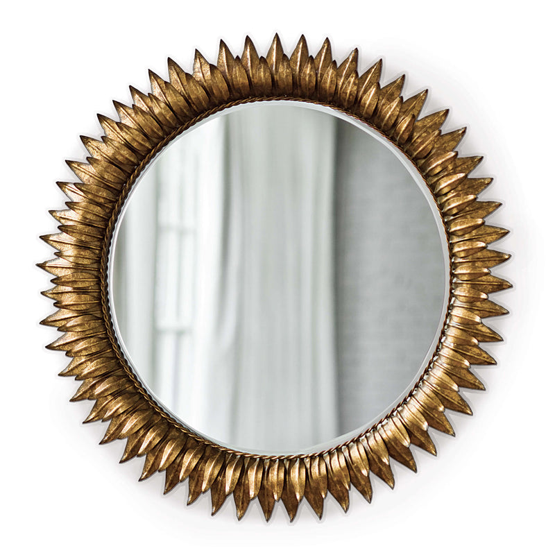 Regina Andrew Sun Flower Antique Gold Wall Mirror