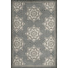 Indian Loop Pewter & Flax Vinyl Floorcloth