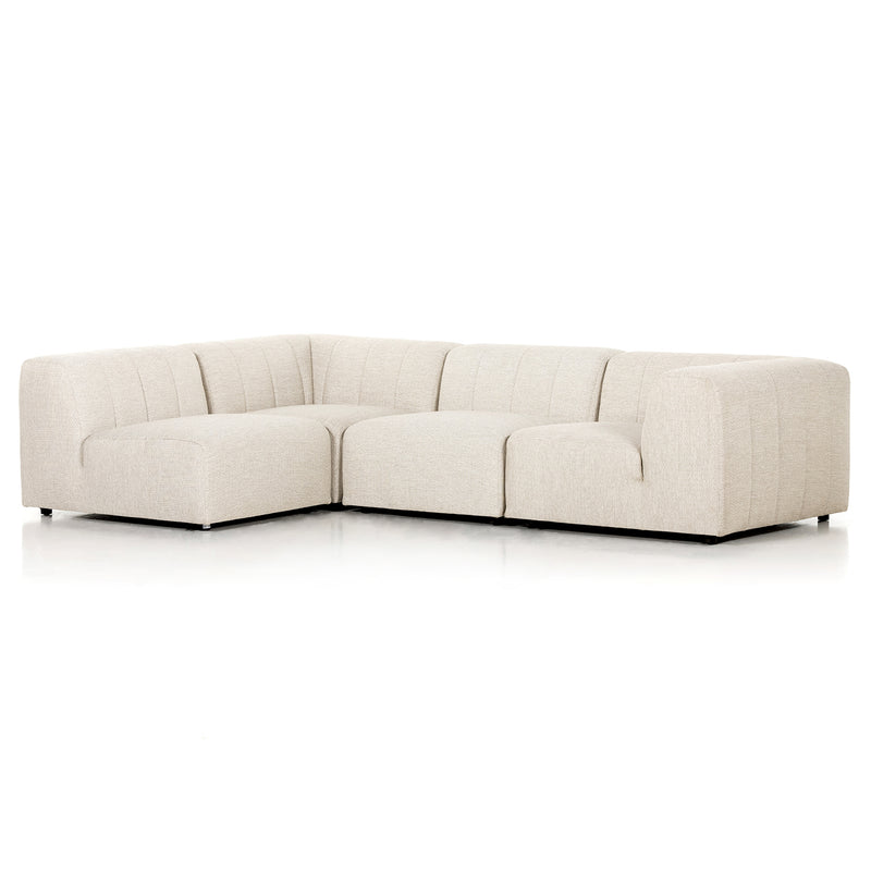 Four Hands Gwen Outdoor 4-Piece Sectional Sofa