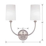 Libby Langdon For Crystorama Sylvan 2-Light Wall Sconce