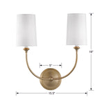 Libby Langdon For Crystorama Sylvan 2-Light Wall Sconce