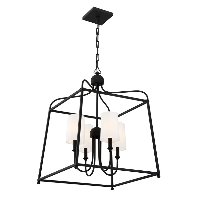 Libby Langdon For Crystorama Sylvan Shade 2244 4-Light Chandelier